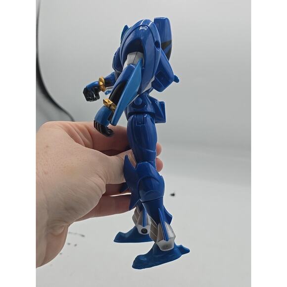 Vintage 2007 Bandai Jungle Fury Blue Shark Animorphin Power Rangers Figure Toy - Picture 3 of 5